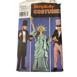 Simplicity 5983 Patriotic Costumes Sewing Pattern XS-XL Misses Mens Teens UNCUT
